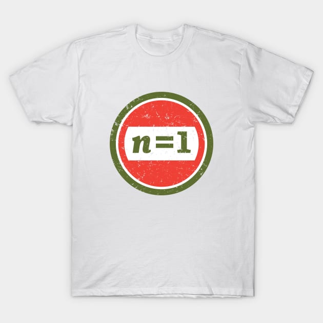 n =1 Red and Green Logo t-shirt T-Shirt by Deig